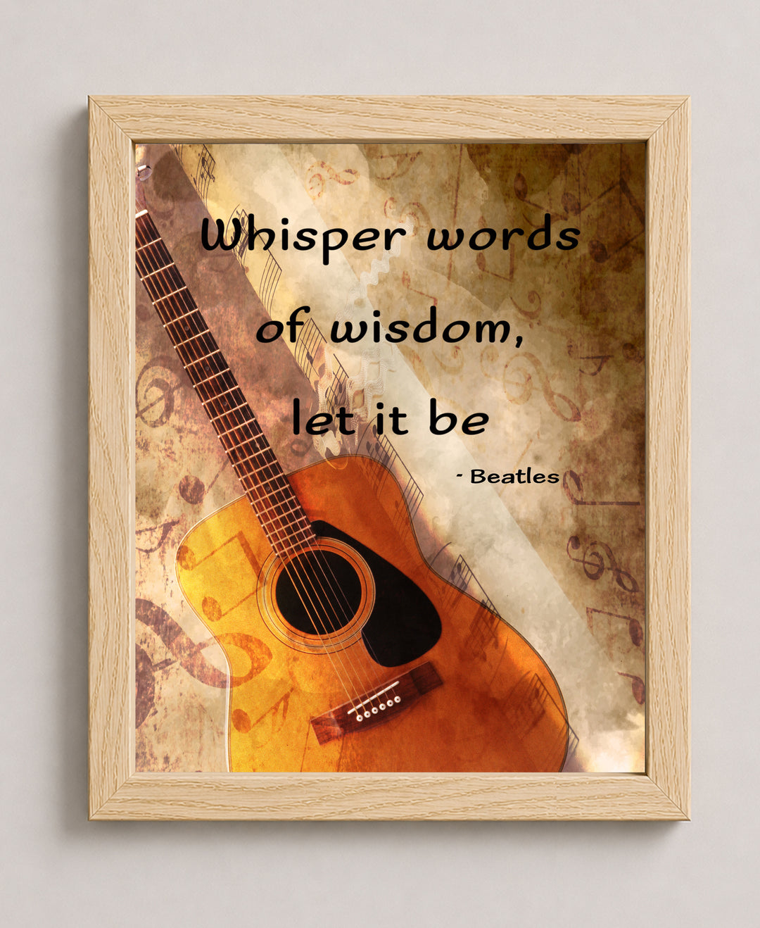 Whisper Words of Wisdom Retro Music Wall Art