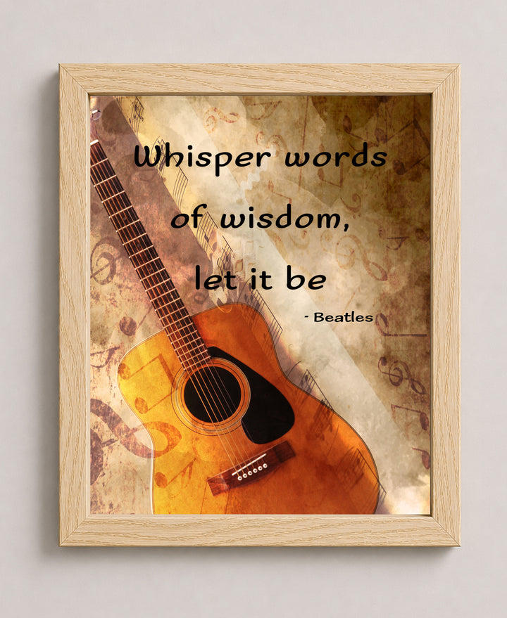 Whisper Words of Wisdom Retro Music Wall Art