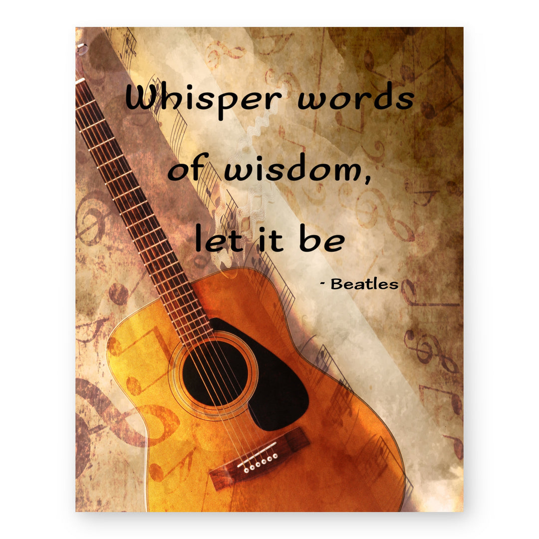 Whisper Words of Wisdom Retro Music Wall Art
