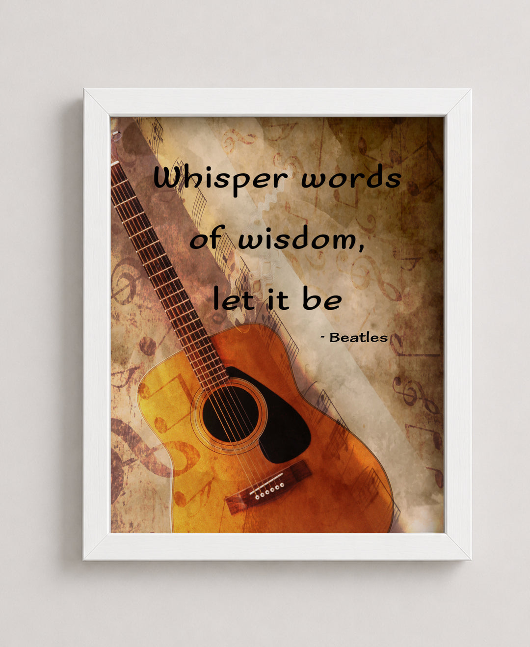 Whisper Words of Wisdom Retro Music Wall Art