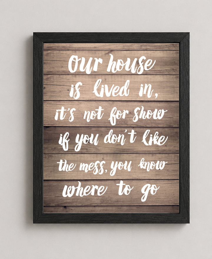 You Know Where To Go Family Inspirational Wall Art