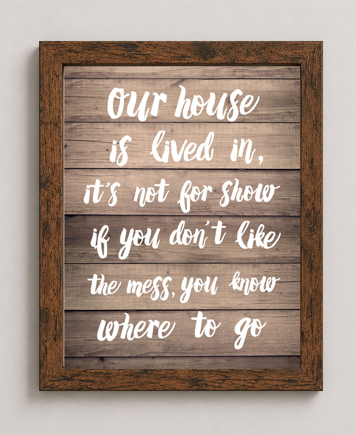 You Know Where To Go Family Inspirational Wall Art