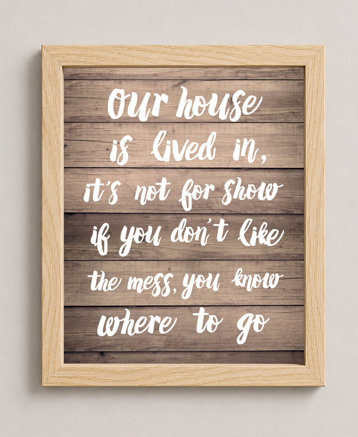 You Know Where To Go Family Inspirational Wall Art