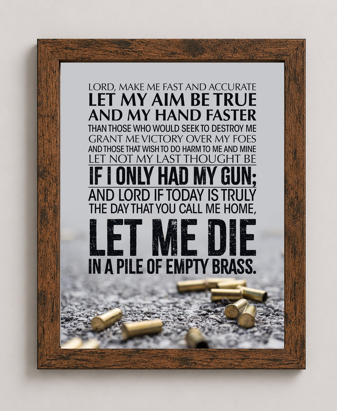 Gun Prayer Tactical Christian Wall Art