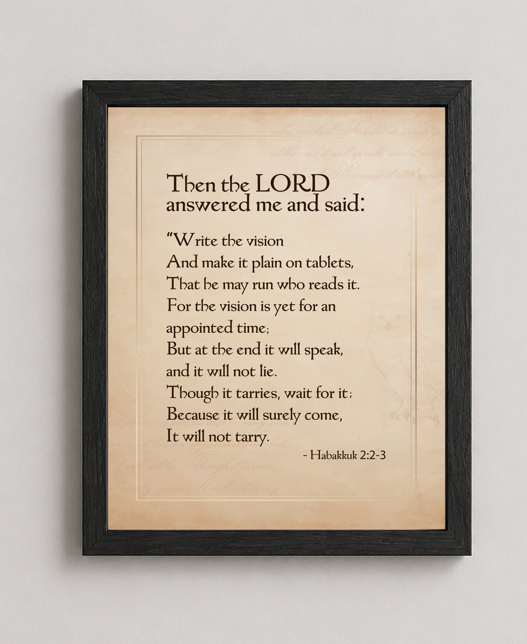 Write the Vision Inspirational Wall Art