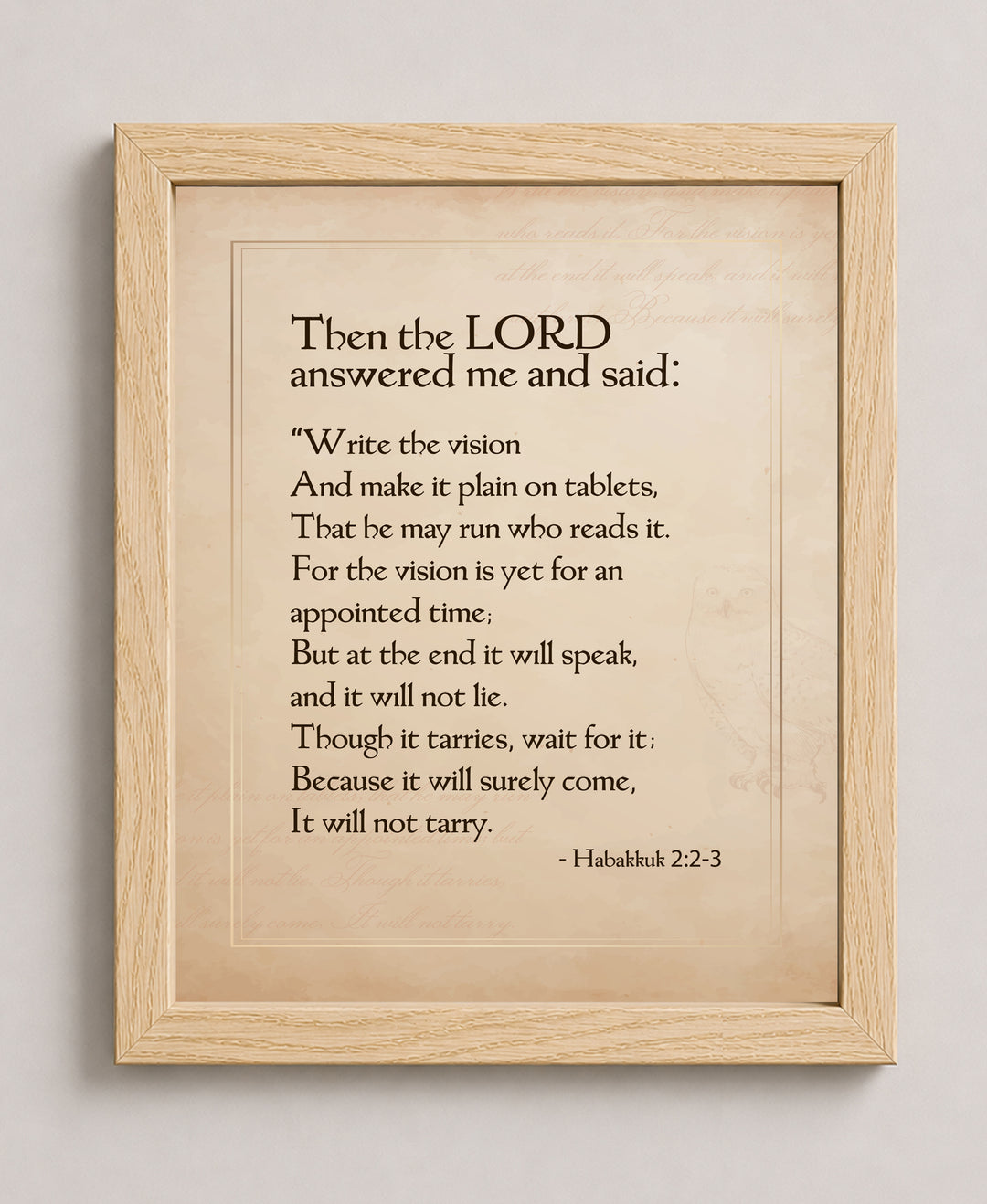 Write the Vision Inspirational Wall Art