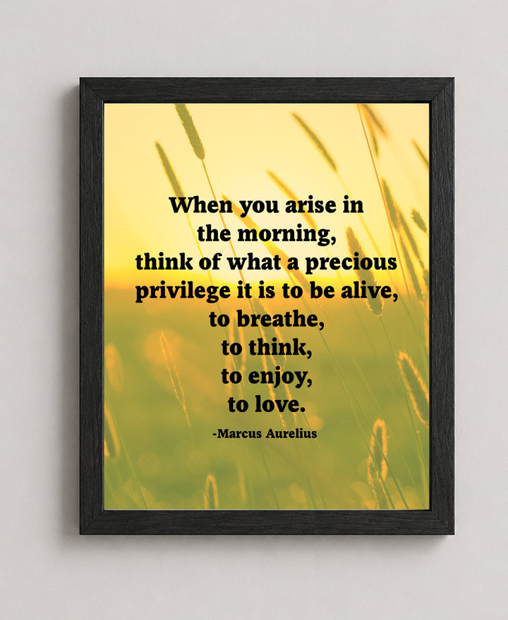 When You Arise Inspirational Wall Art