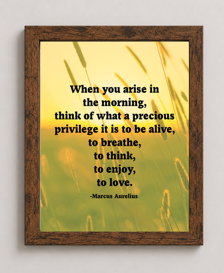 When You Arise Inspirational Wall Art