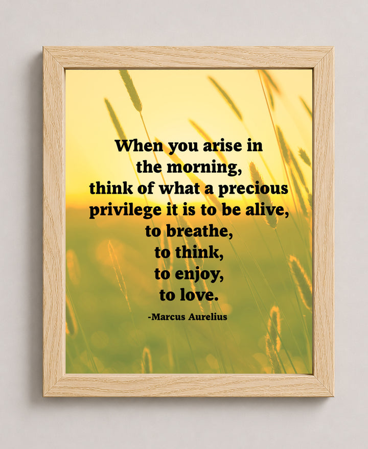 When You Arise Inspirational Wall Art