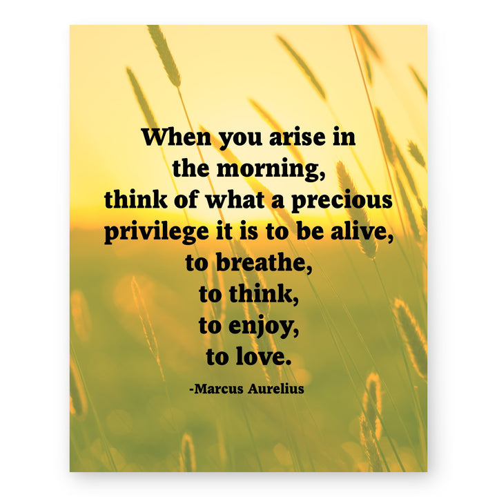 When You Arise Inspirational Wall Art