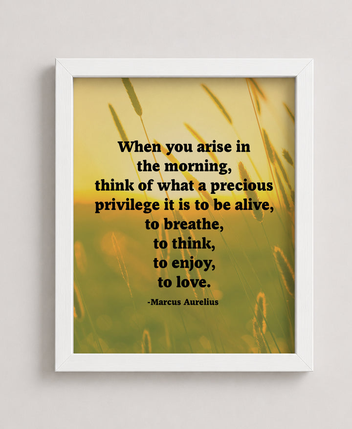 When You Arise Inspirational Wall Art