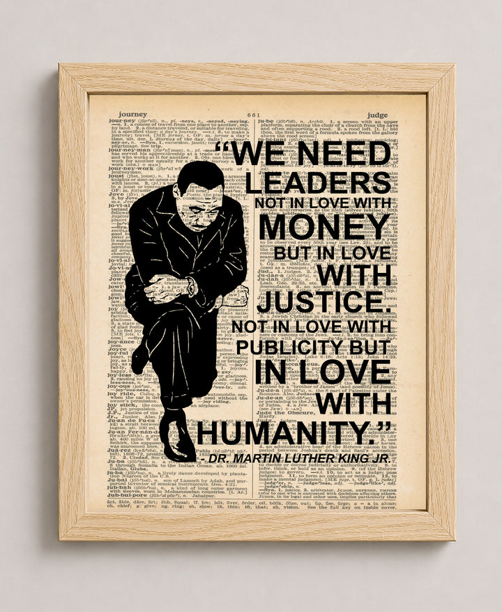 We Need Leaders In Love With Justice Family Inspirational Wall Art