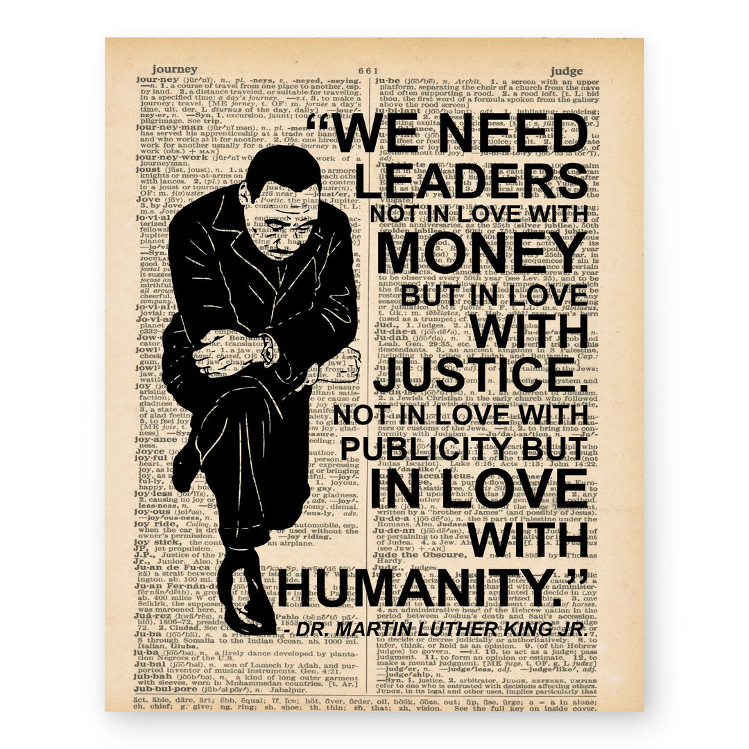 We Need Leaders In Love With Justice Family Inspirational Wall Art