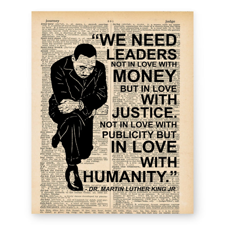 We Need Leaders In Love With Justice Family Inspirational Wall Art