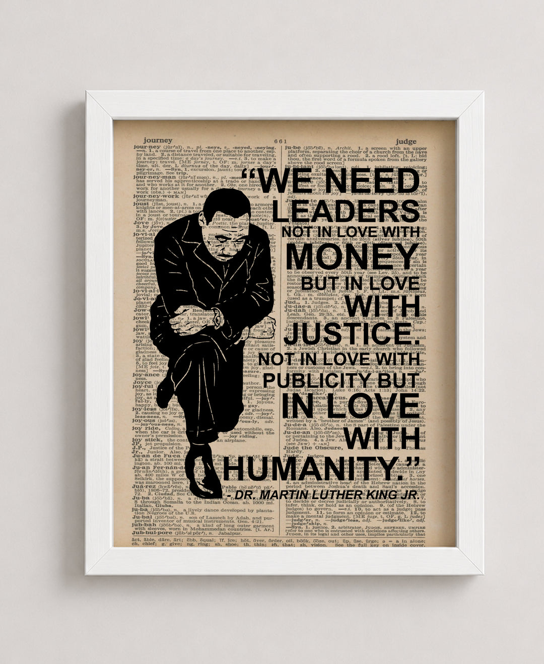 We Need Leaders In Love With Justice Family Inspirational Wall Art