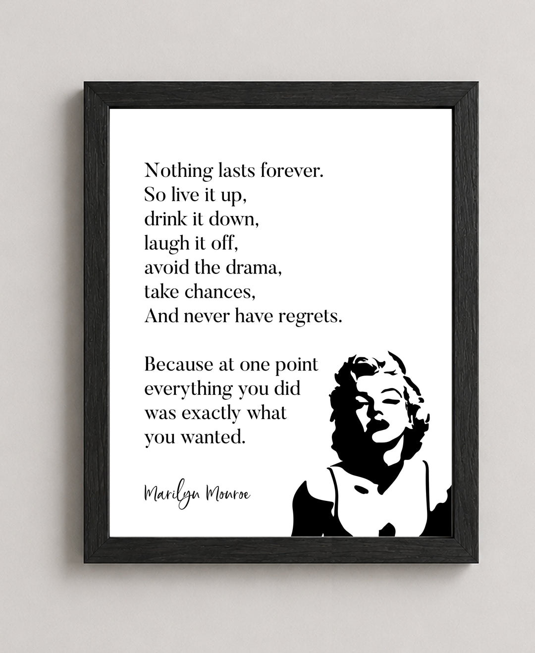 Nothing Lasts Forever Inspirational Wall Art