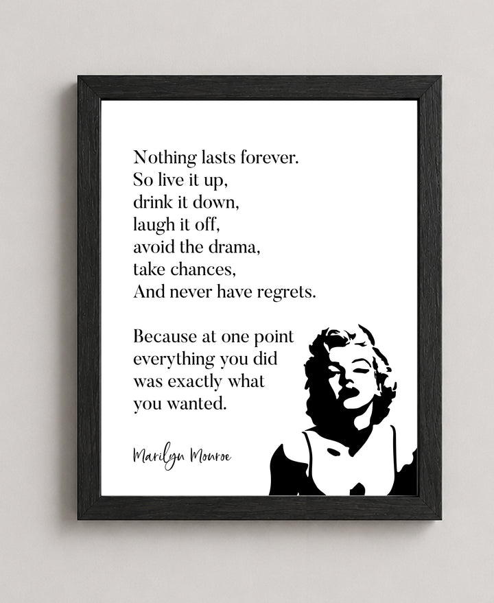 Nothing Lasts Forever Inspirational Wall Art