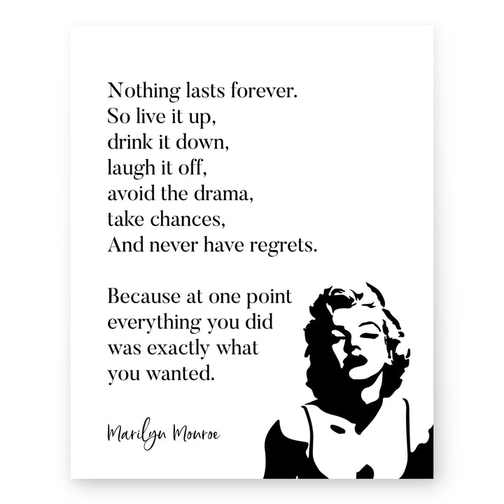 Nothing Lasts Forever Inspirational Wall Art