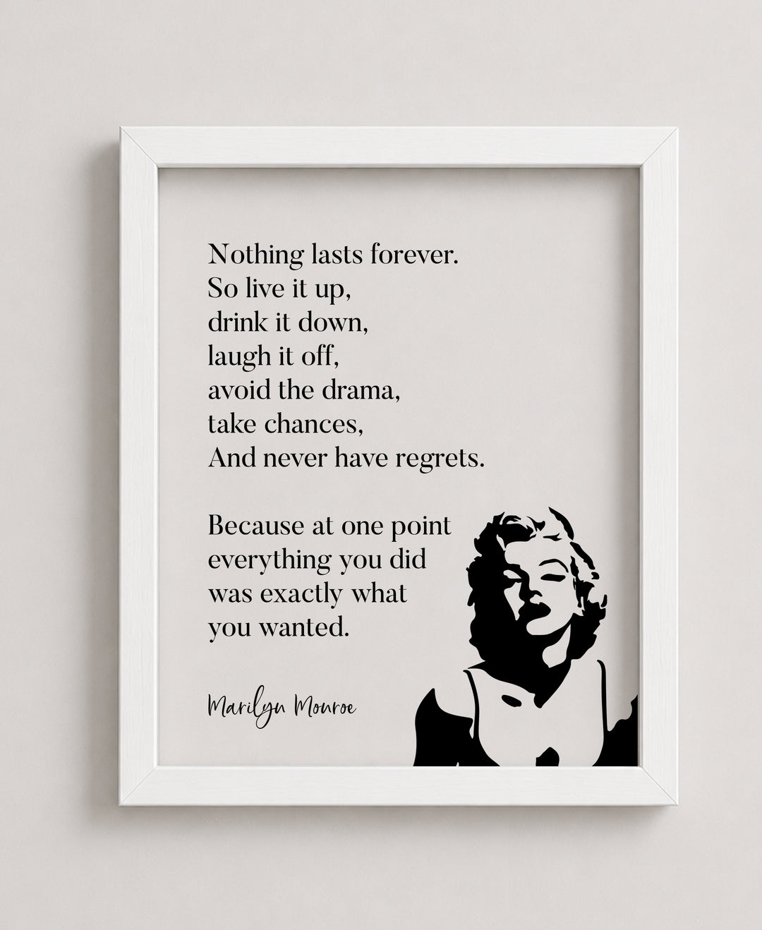 Nothing Lasts Forever Inspirational Wall Art