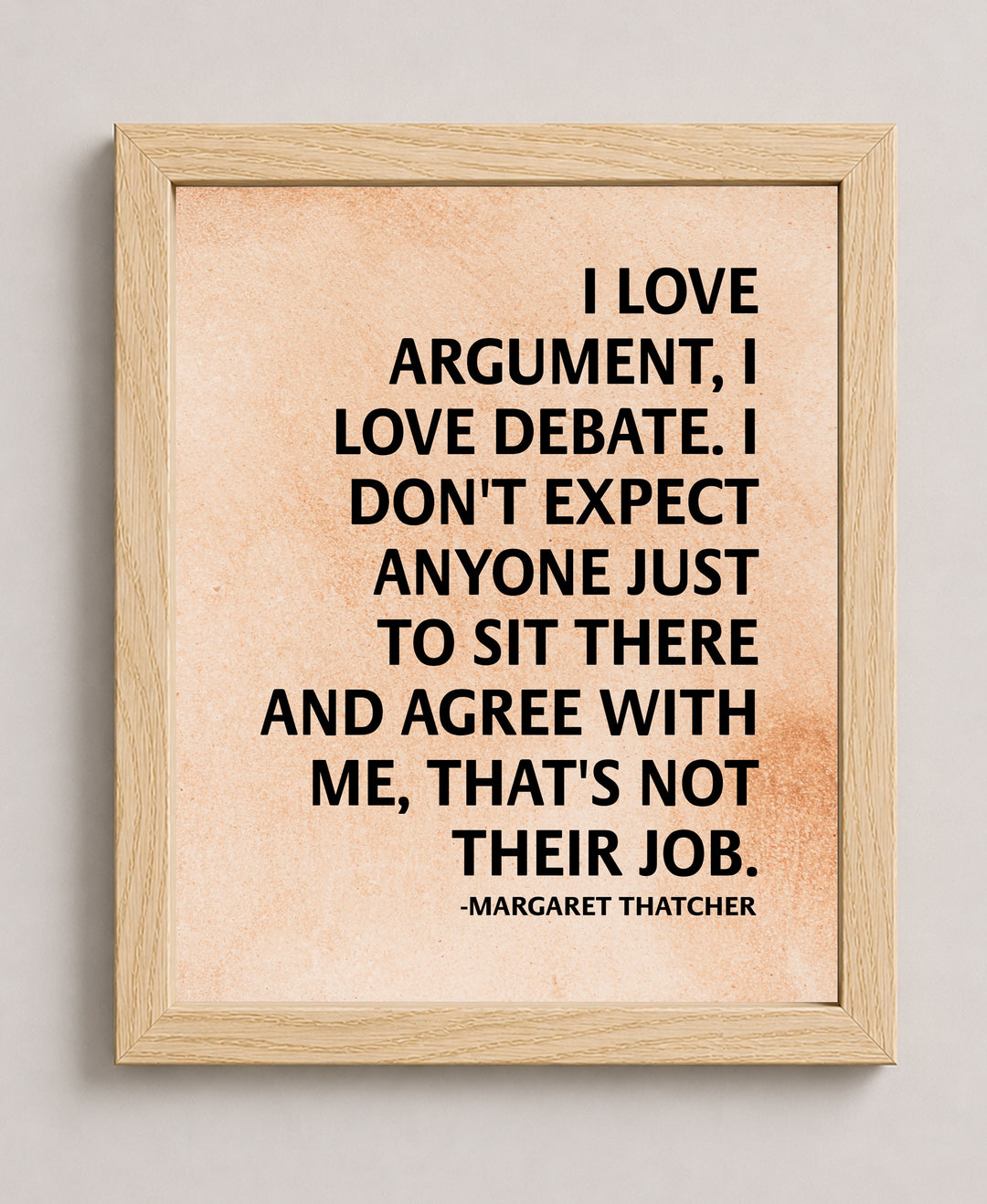 I Love Debate Family Inspirational Wall Art