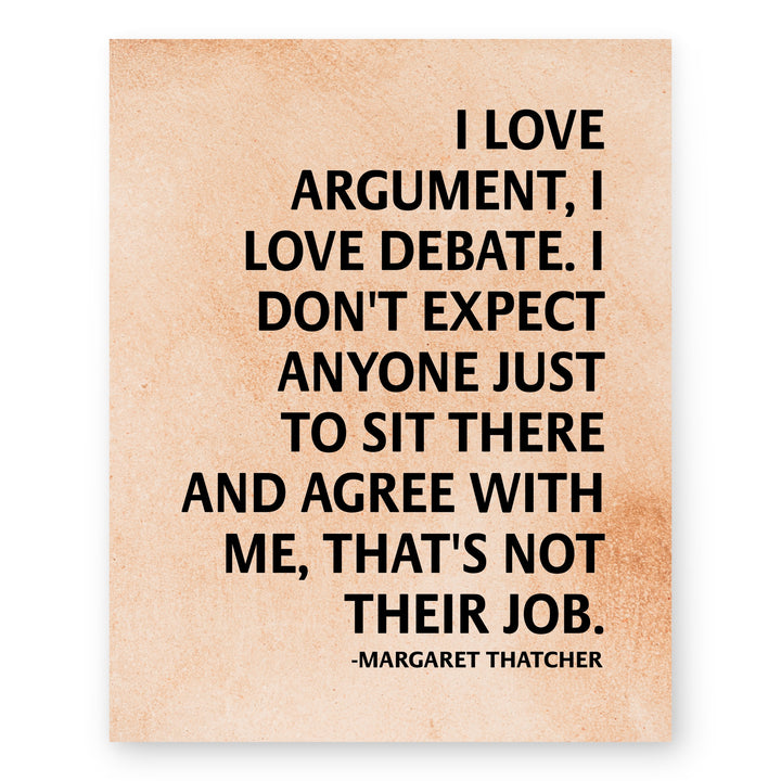 I Love Debate Family Inspirational Wall Art