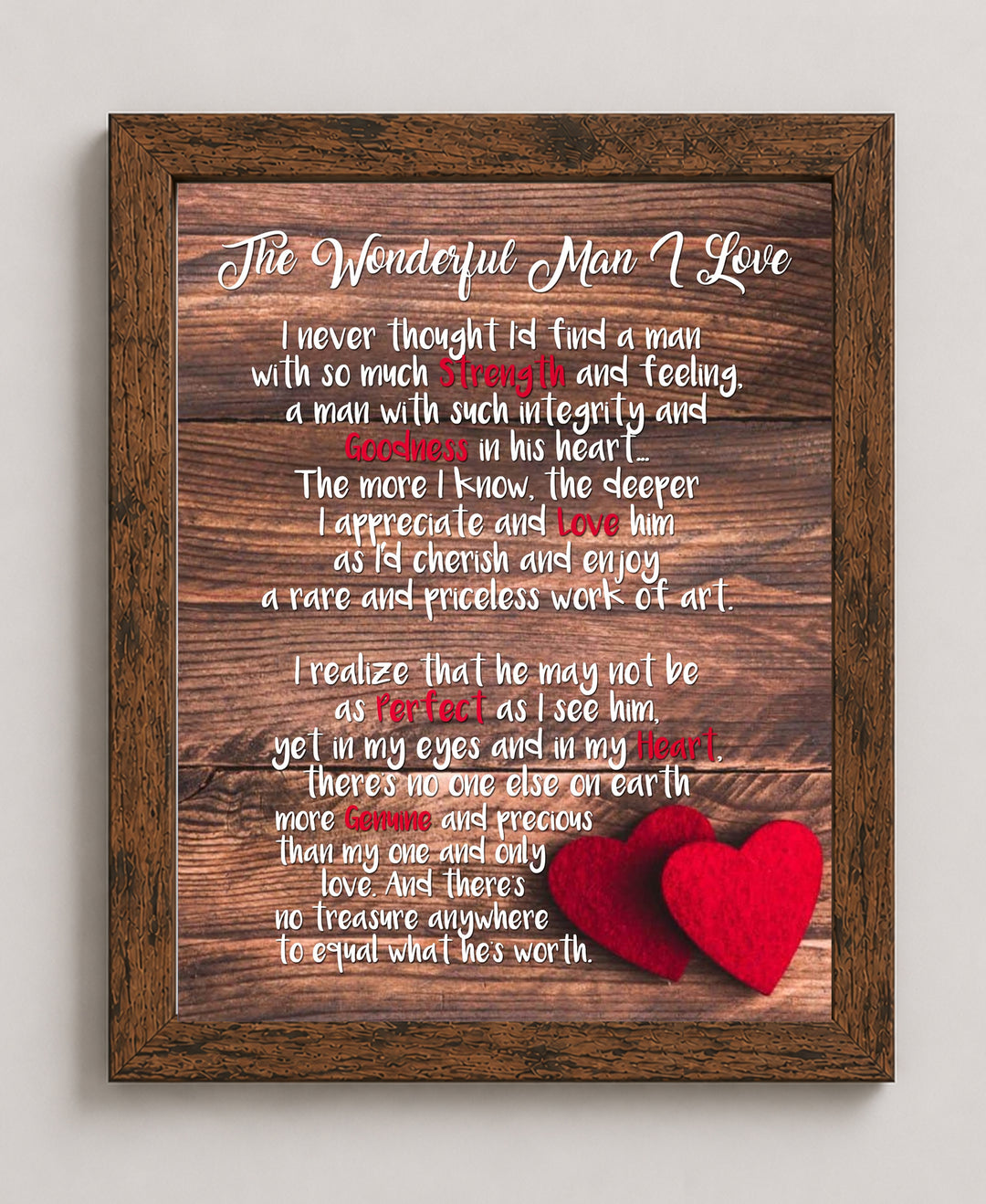 Man Love Inspirational Wall Art