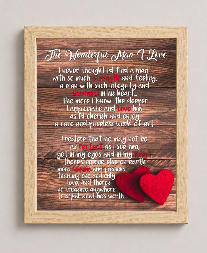 Man Love Inspirational Wall Art
