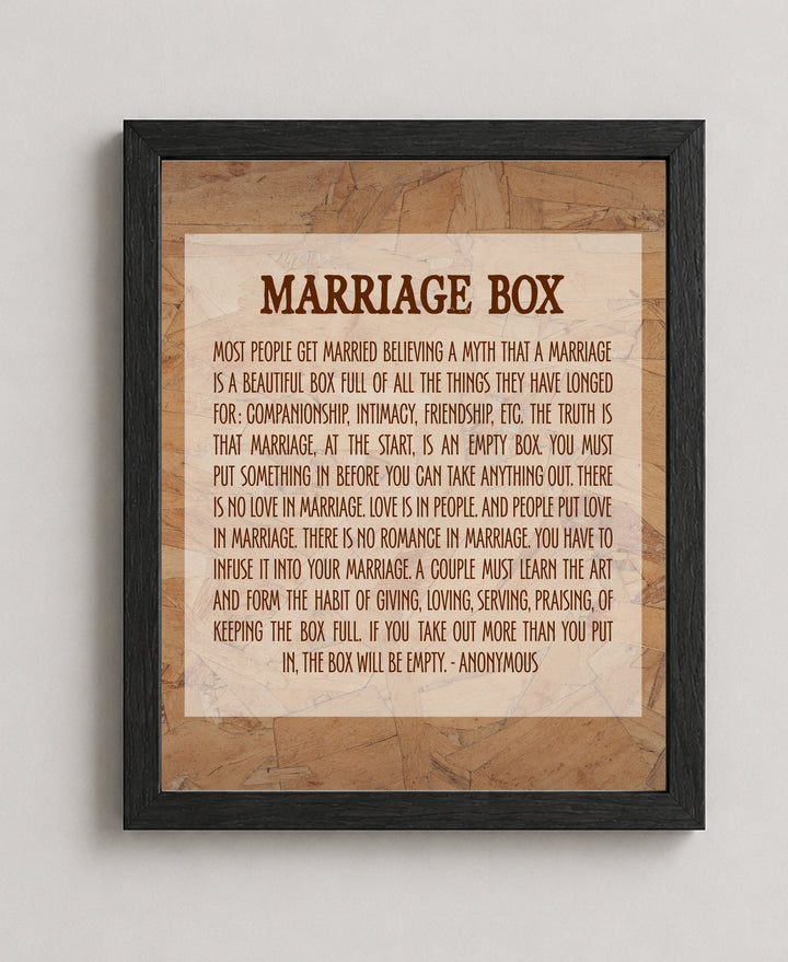 Marr Box Inspirational Wall Art