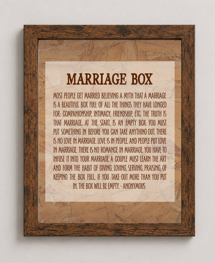 Marr Box Inspirational Wall Art