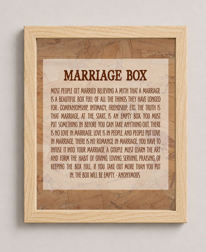 Marr Box Inspirational Wall Art