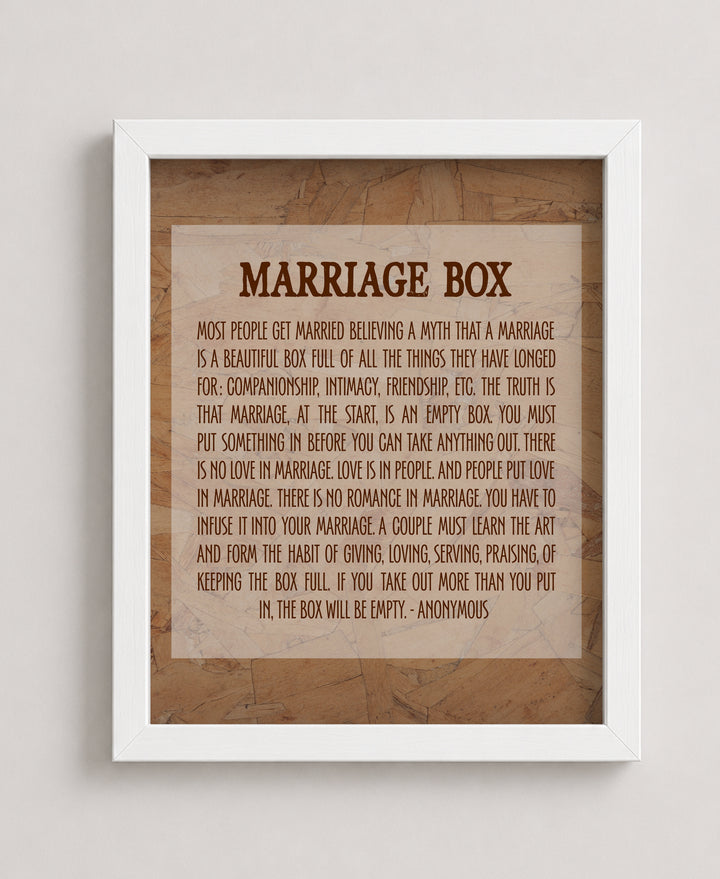 Marr Box Inspirational Wall Art