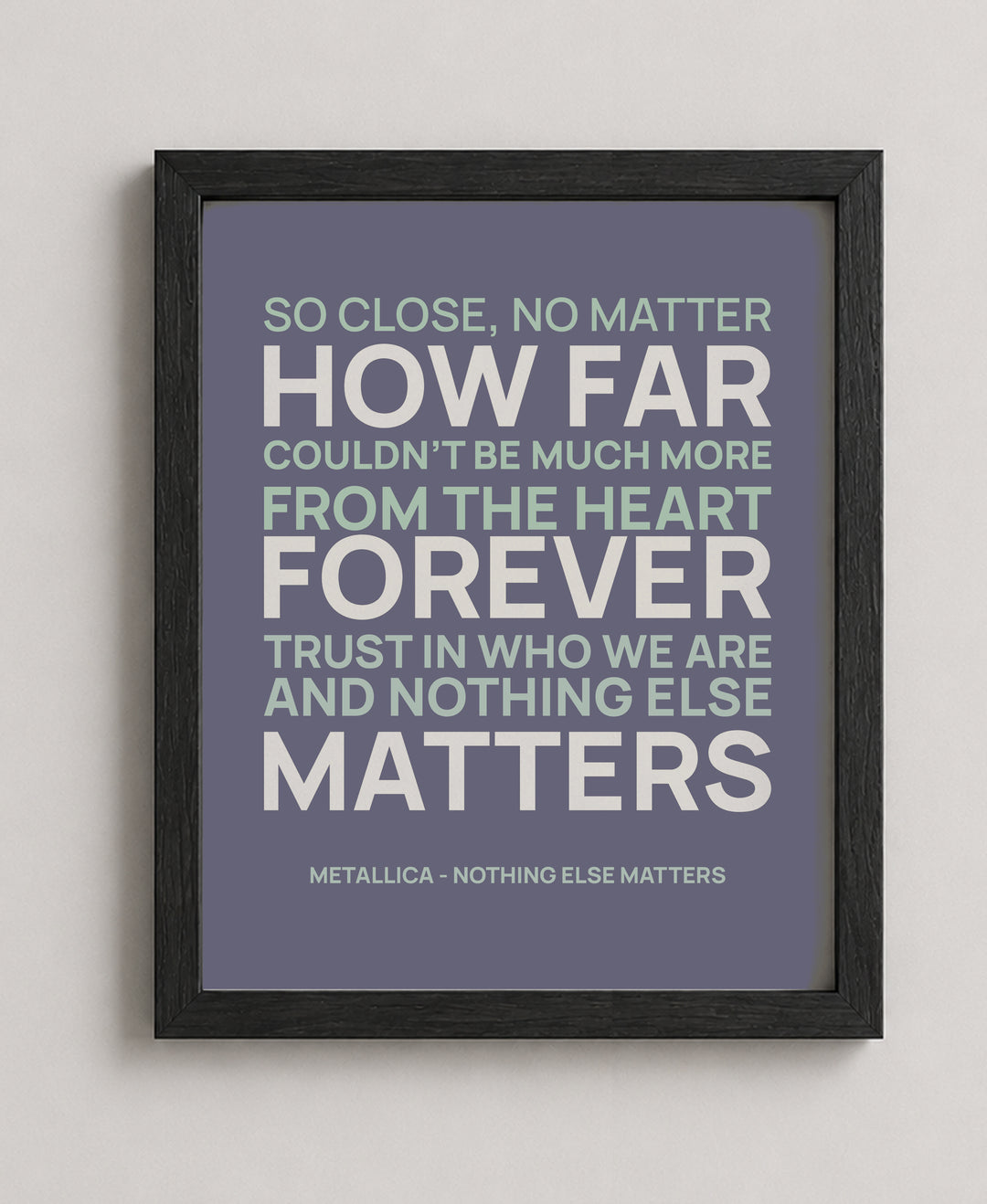 Metallica Song Lyrics Music Wall Art