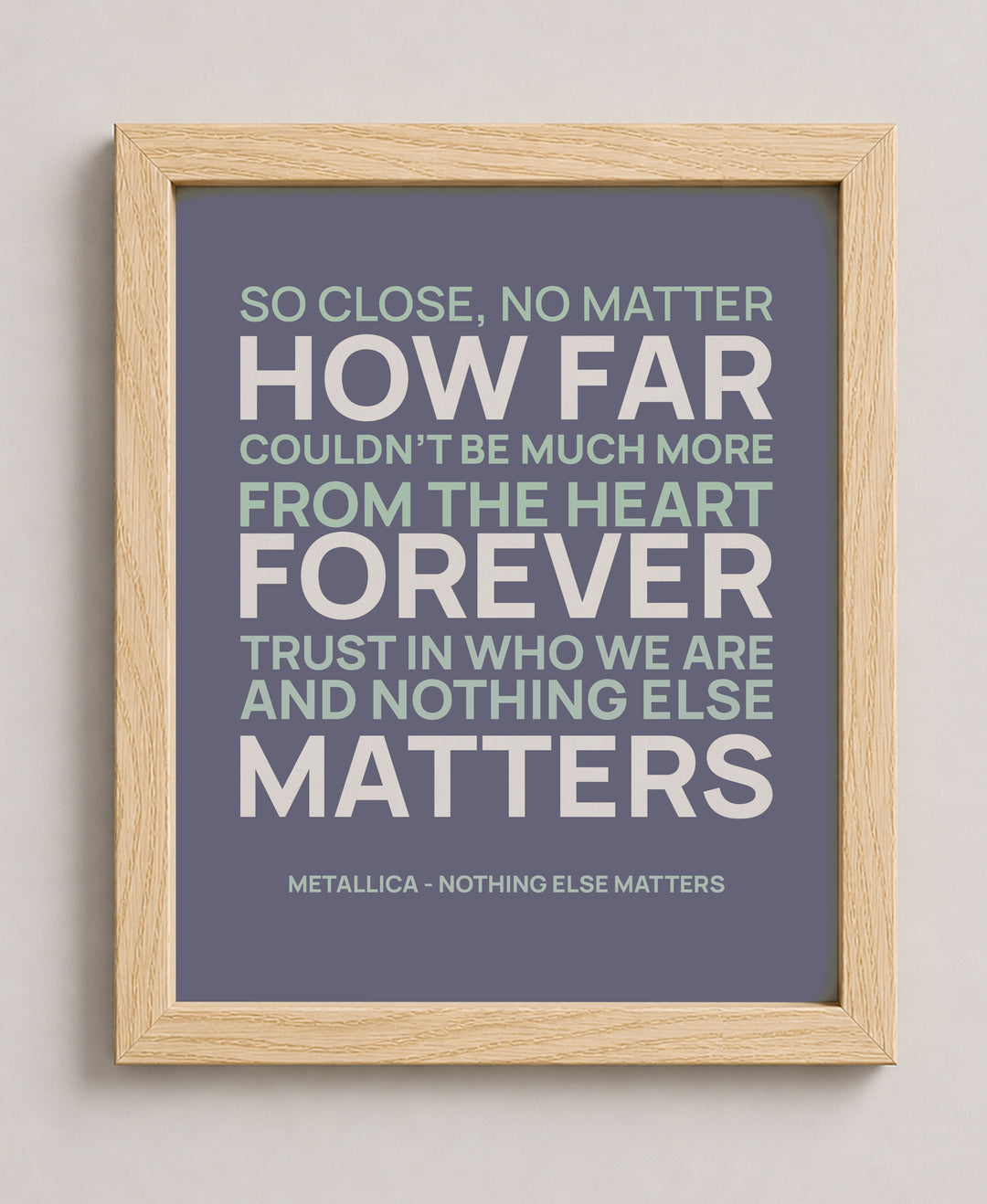 Metallica Song Lyrics Music Wall Art