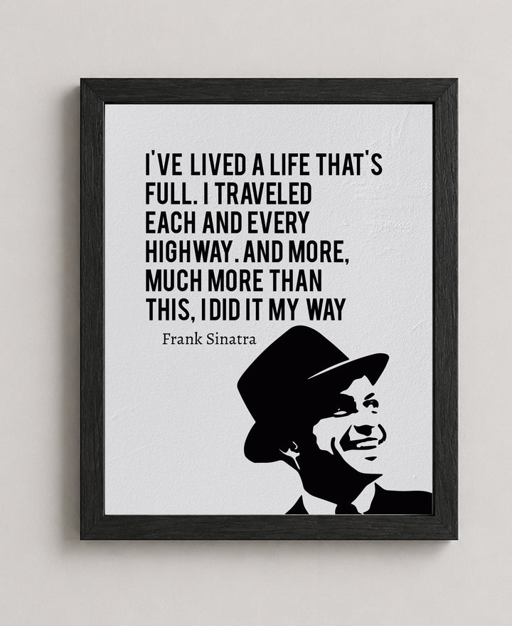 I Did It My Way Inspirational Wall Art