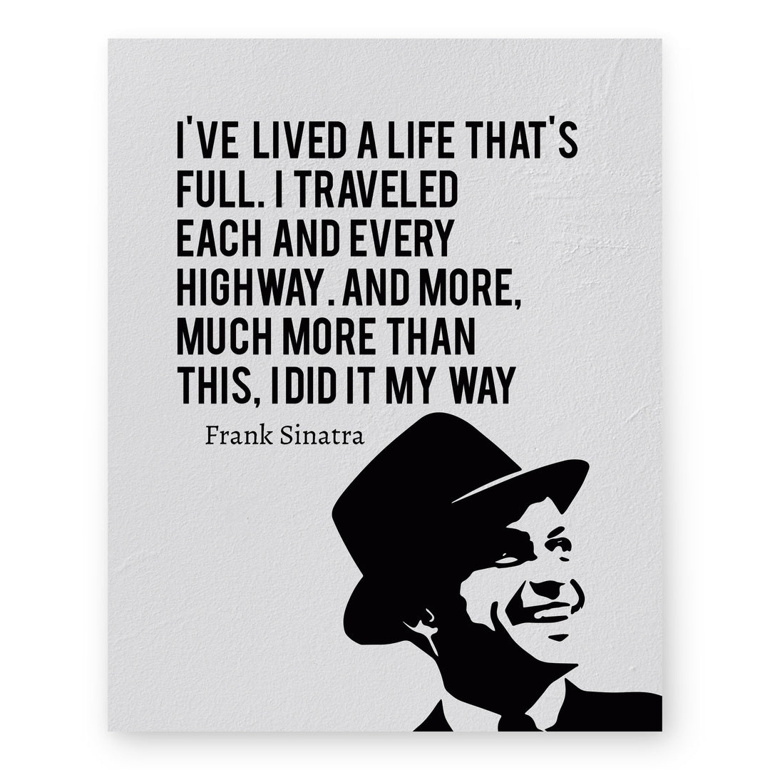 I Did It My Way Inspirational Wall Art