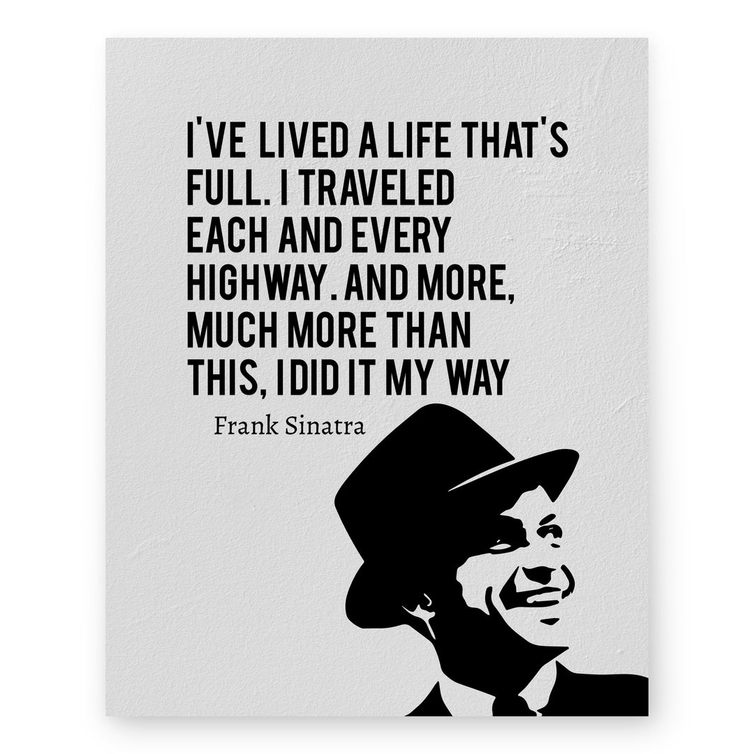 I Did It My Way Inspirational Wall Art