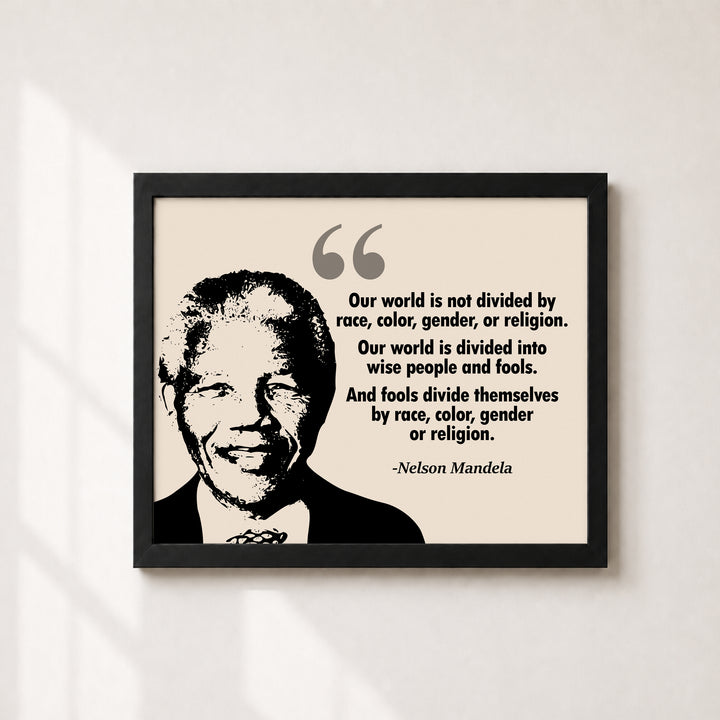 Nelson Mandela Quote Wall Art Inspirational Sayings Family Inspirational Wall Art