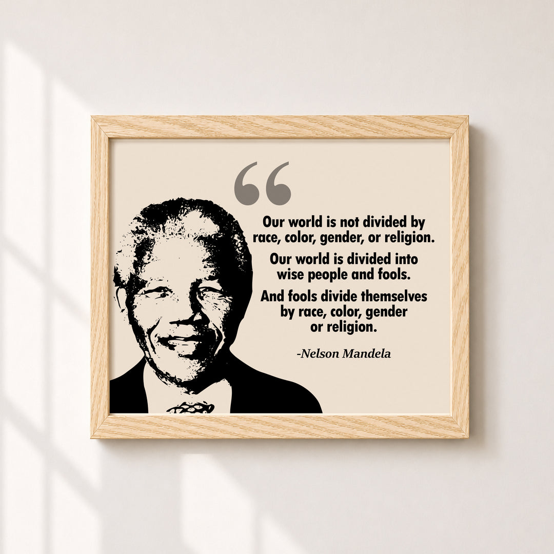 Nelson Mandela Quote Wall Art Inspirational Sayings Family Inspirational Wall Art