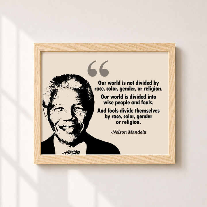 Nelson Mandela Quote Wall Art Inspirational Sayings Family Inspirational Wall Art