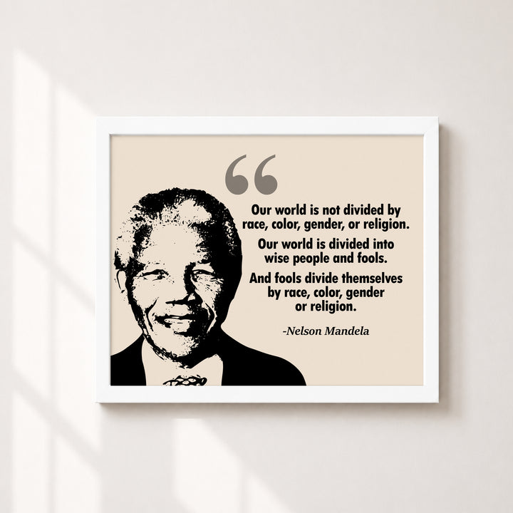 Nelson Mandela Quote Wall Art Inspirational Sayings Family Inspirational Wall Art