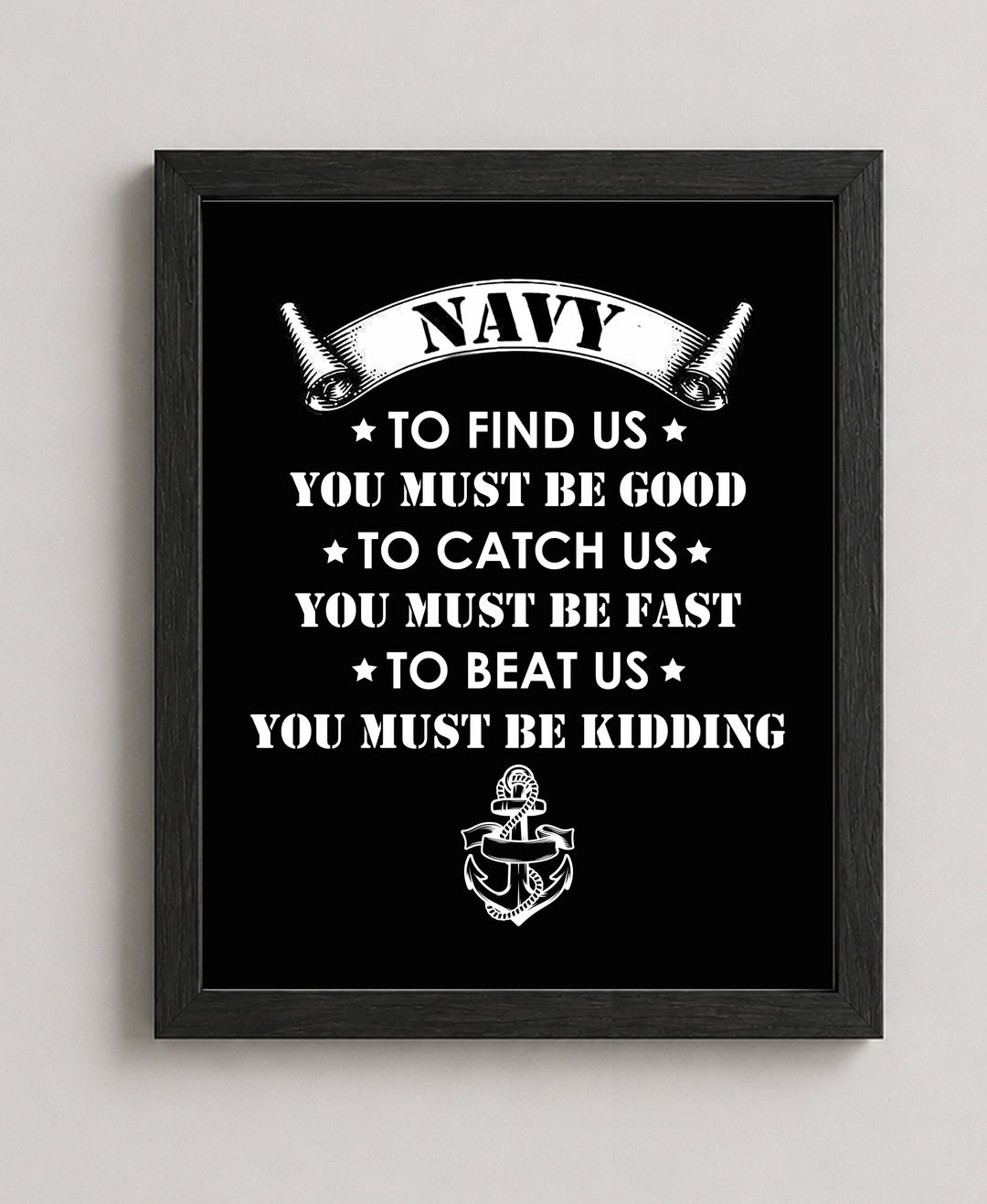 Navy To Find Us US Navy Seal Quotes Military Wall Art