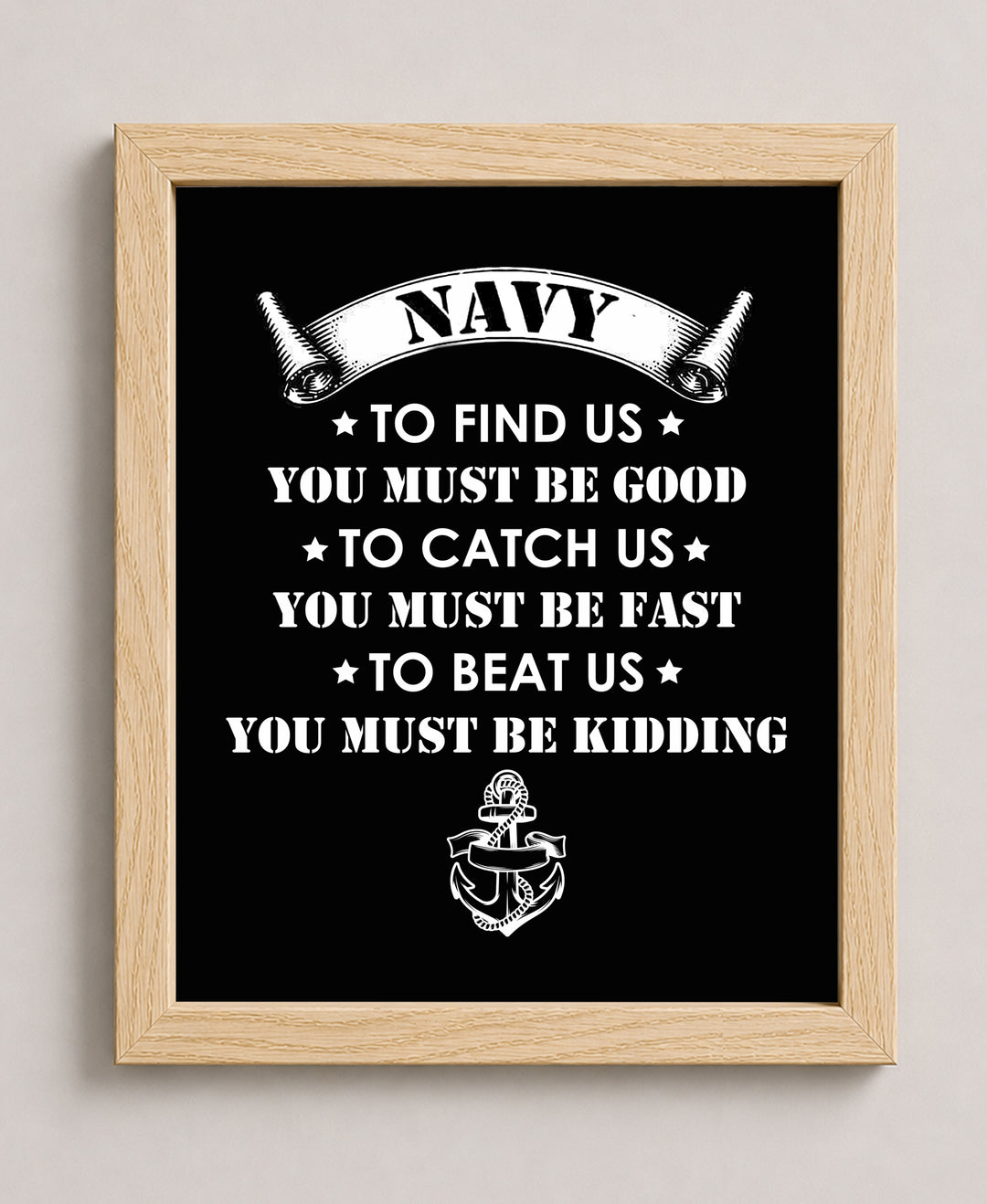 Navy To Find Us US Navy Seal Quotes Military Wall Art