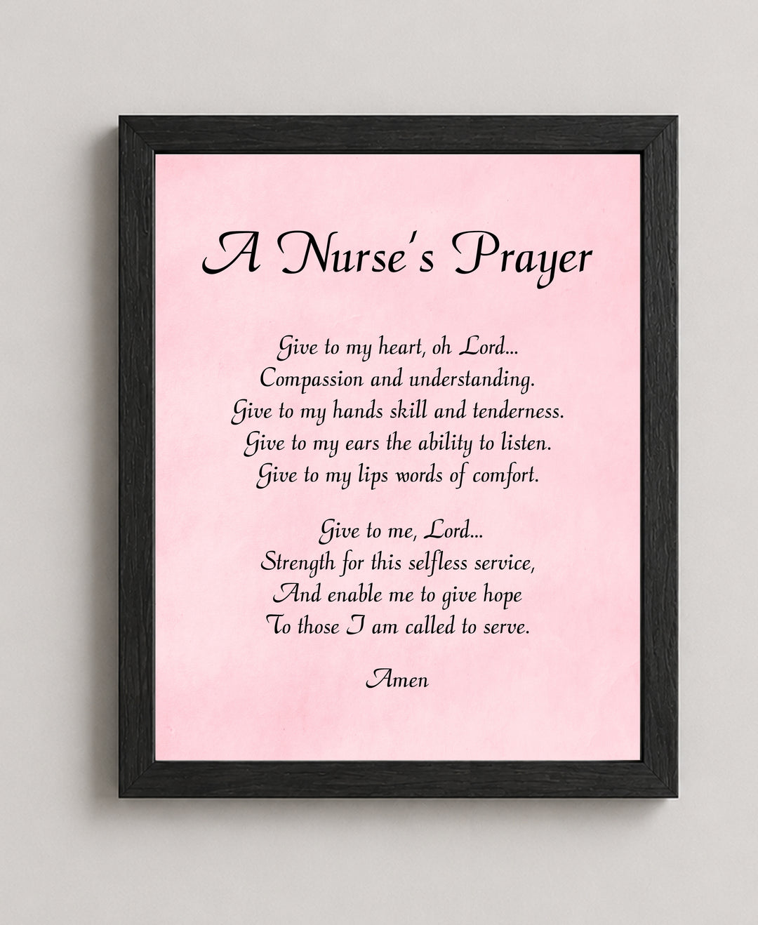 Nursing Student Gift Christian Wall Art
