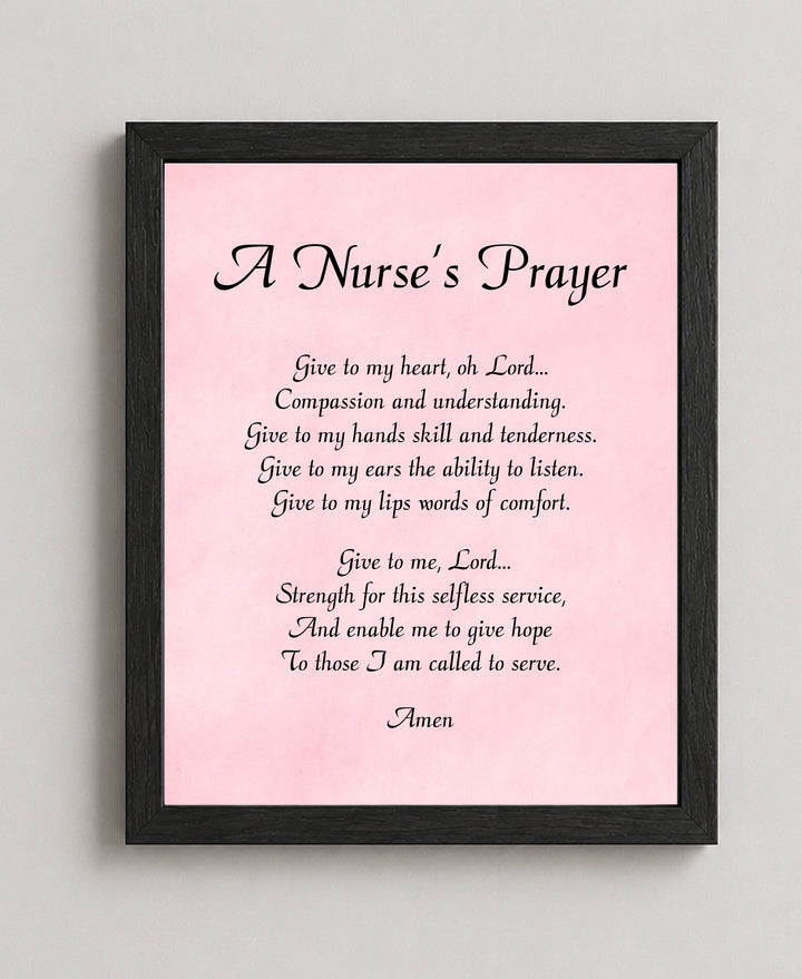 Nursing Student Gift Christian Wall Art