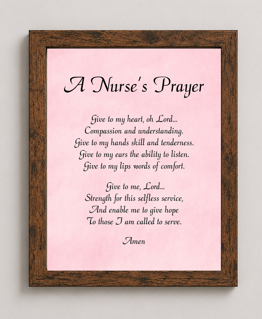 Nursing Student Gift Christian Wall Art