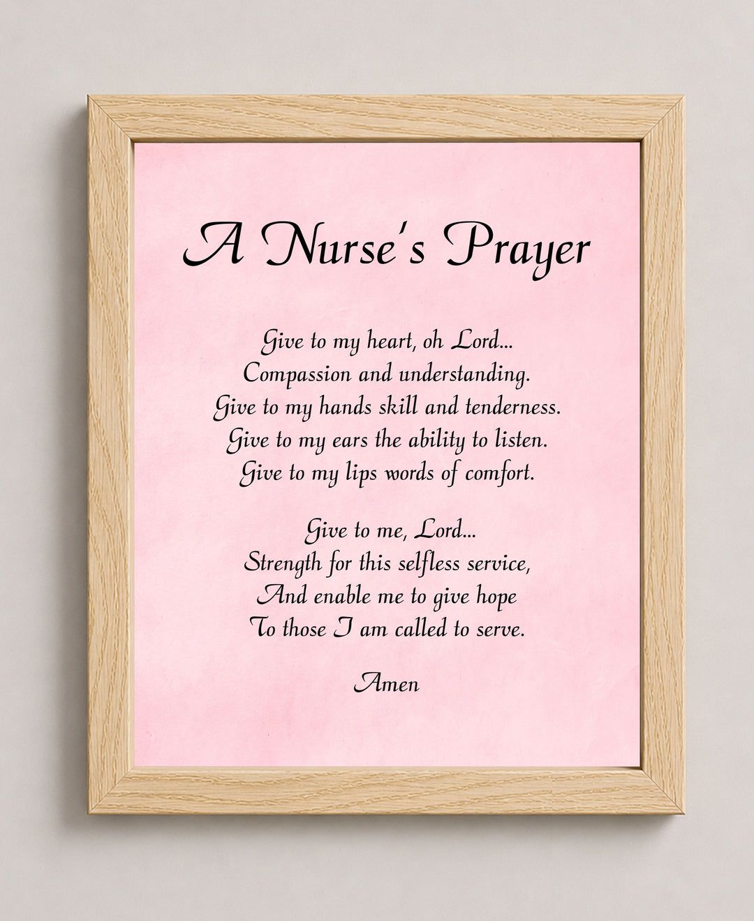 Nursing Student Gift Christian Wall Art