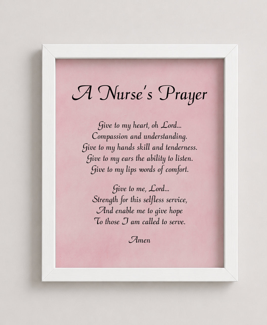 Nursing Student Gift Christian Wall Art