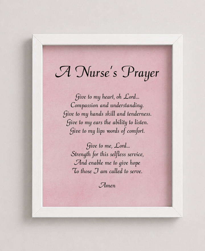 Nursing Student Gift Christian Wall Art