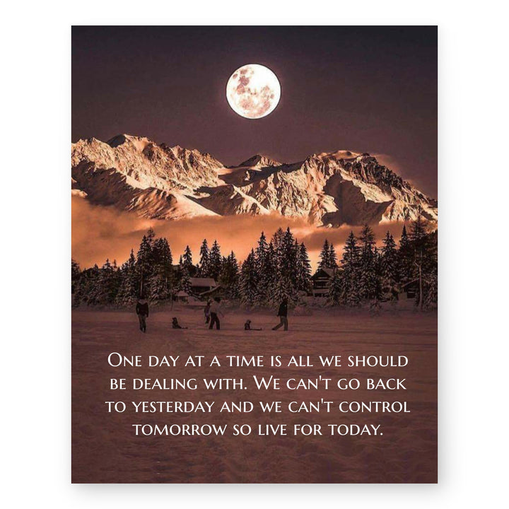 One Day Inspirational Wall Art