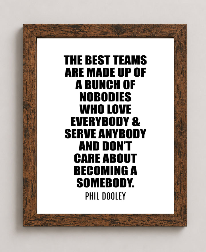 Great Gift to Inspire Teamwork Motivational Wall Art